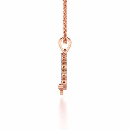 Out-Of-Love Silver Pendant - Rose Gold - Image 3
