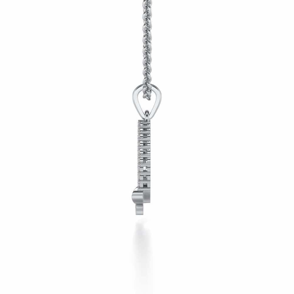 Out-Of-Love Silver Pendant - White Gold - Image 3