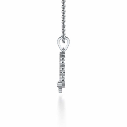 Out-Of-Love Silver Pendant - White Gold - Image 3