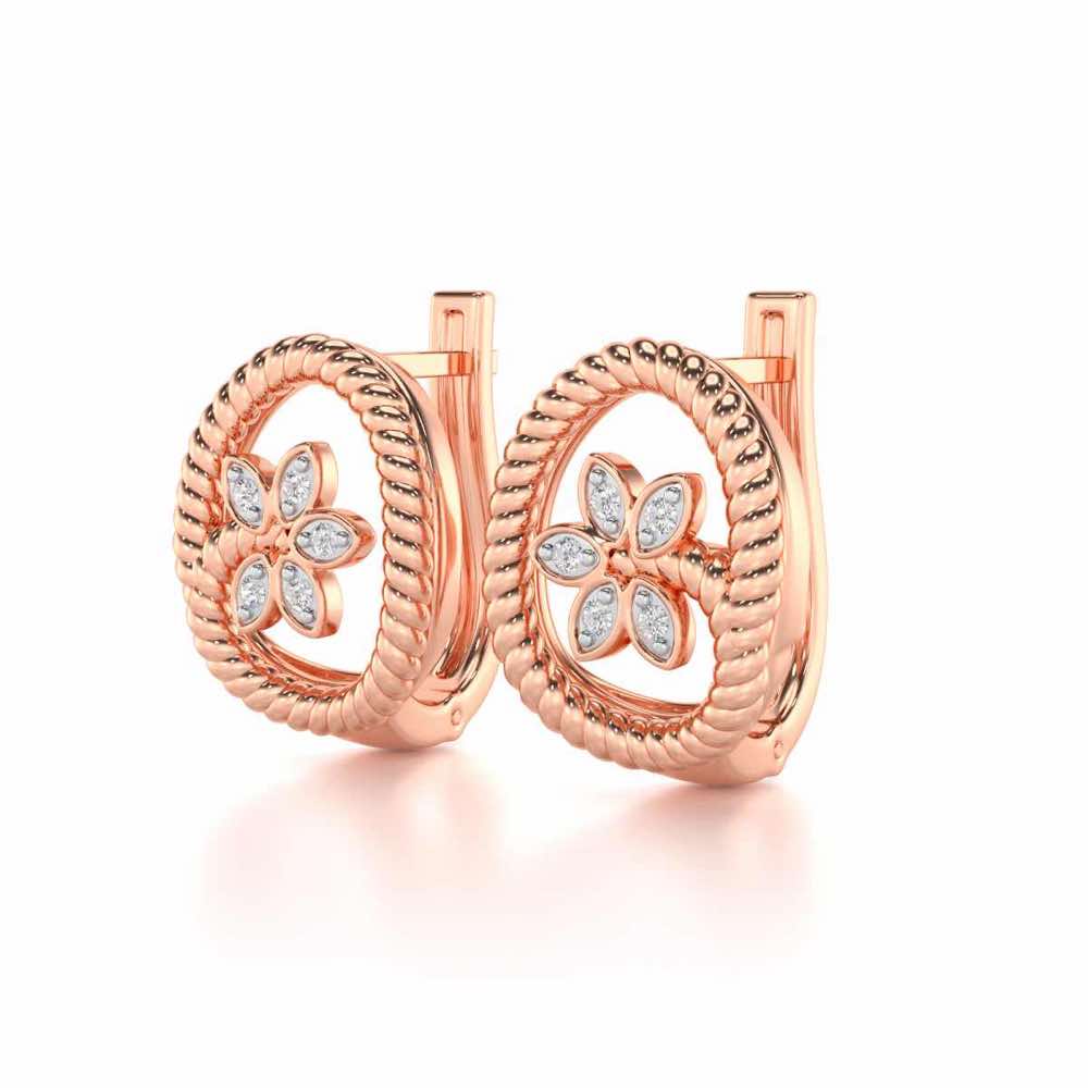 Oval Bloom Silver Bali - Rose Gold - Image 3