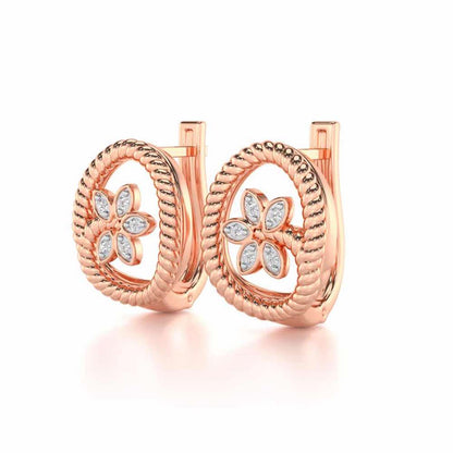 Oval Bloom Silver Bali - Rose Gold - Image 3