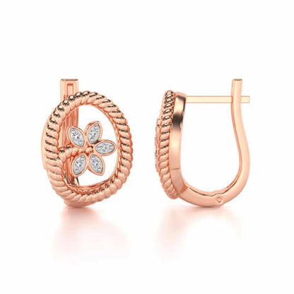 Oval Bloom Silver Bali - Rose Gold - Image 4