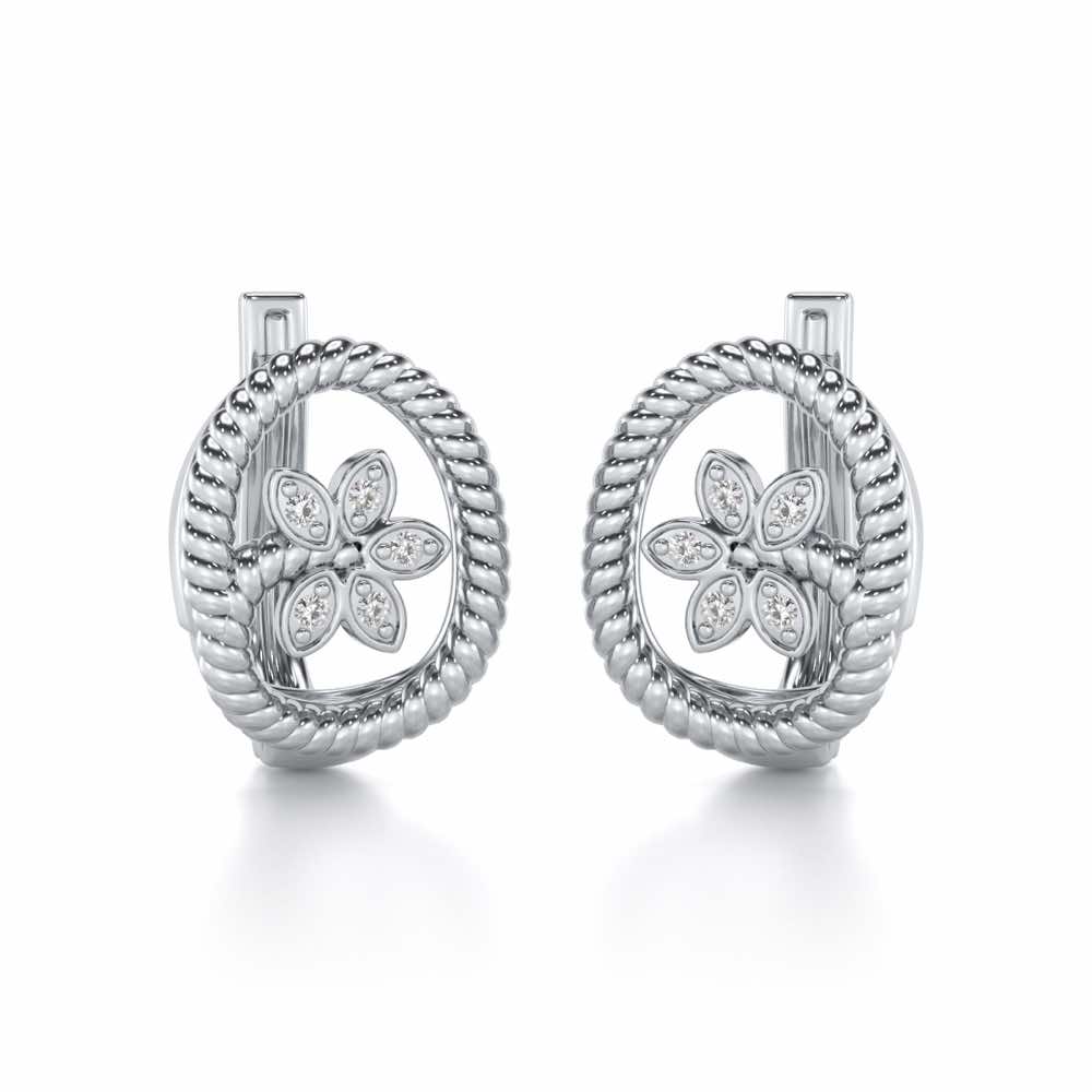 Oval Bloom Silver Bali - White Gold - Image 1