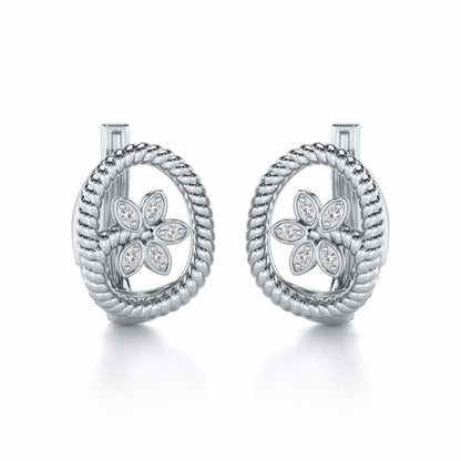 Oval Bloom Silver Bali - White Gold - Image 1