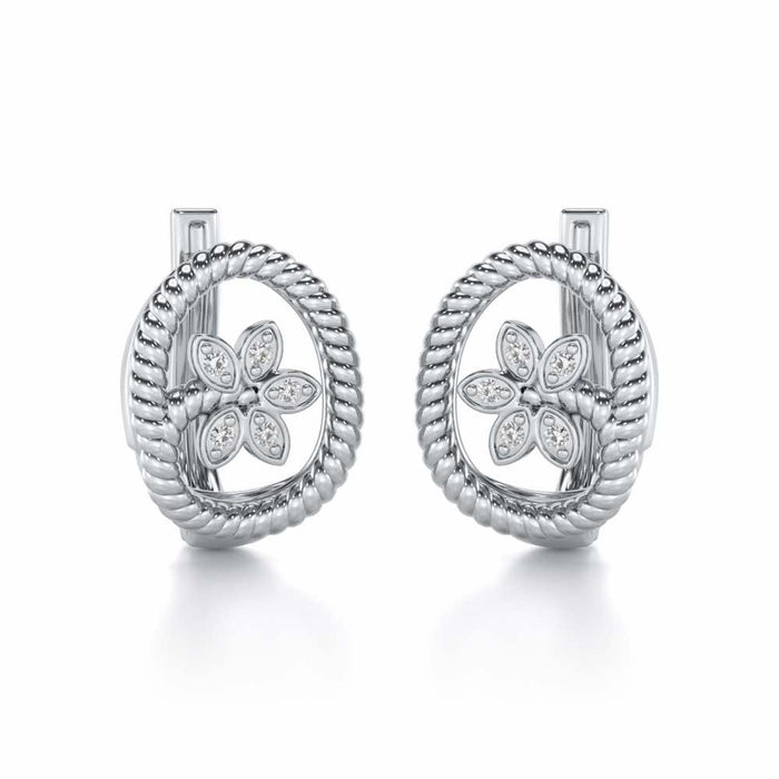 Oval Bloom Silver Bali - White Gold - Image 1