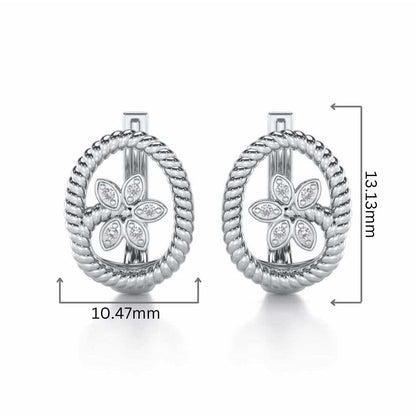 Oval Bloom Silver Bali - White Gold - Image 2