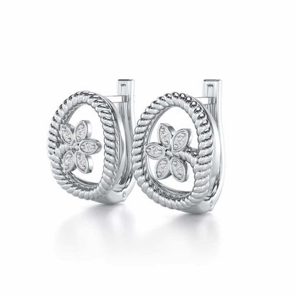 Oval Bloom Silver Bali - White Gold - Image 3