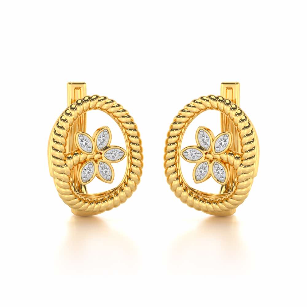 Oval Bloom Silver Bali - Yellow Gold - Image 1