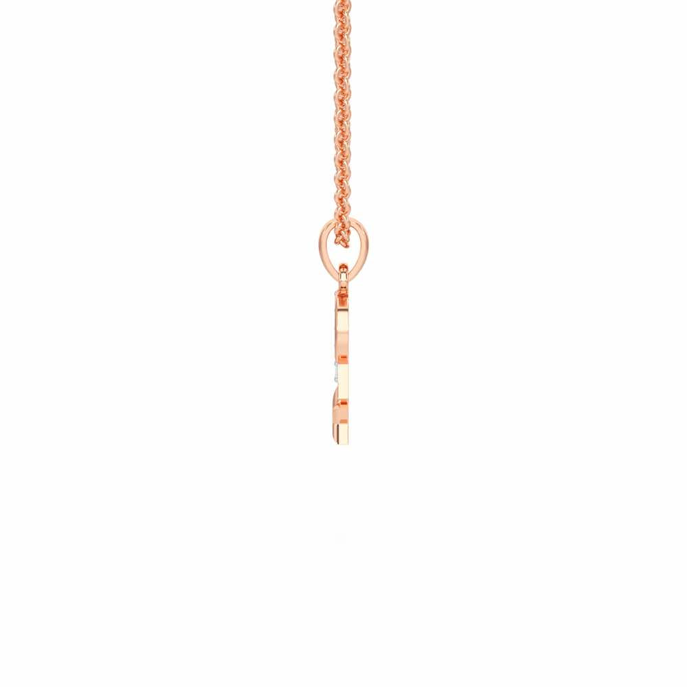 P-Glint Silver Pendant - Rose Gold - Image 3