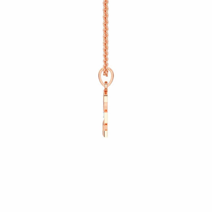 P-Glint Silver Pendant - Rose Gold - Image 3