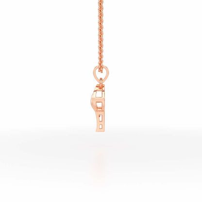 P-Spark Silver Pendant - Rose Gold - Image 3