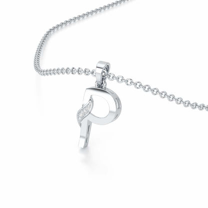 P-Spark Silver Pendant - White Gold - Image 2