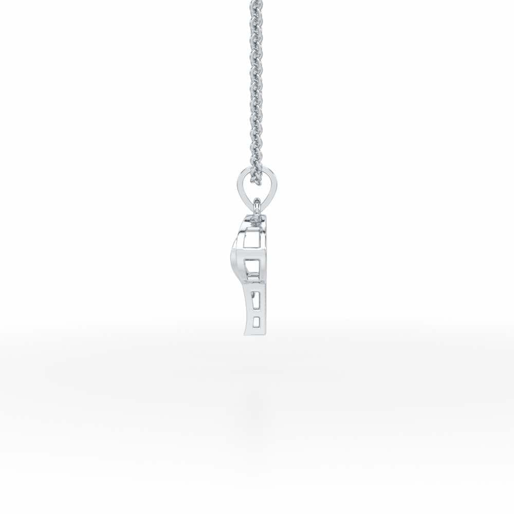 P-Spark Silver Pendant - White Gold - Image 3