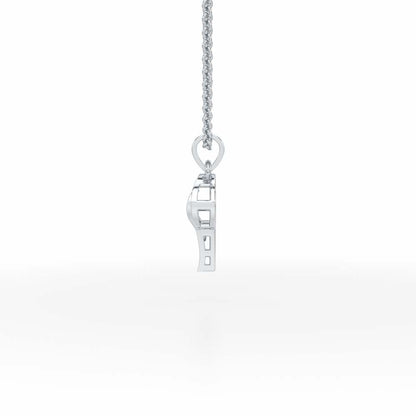 P-Spark Silver Pendant - White Gold - Image 3