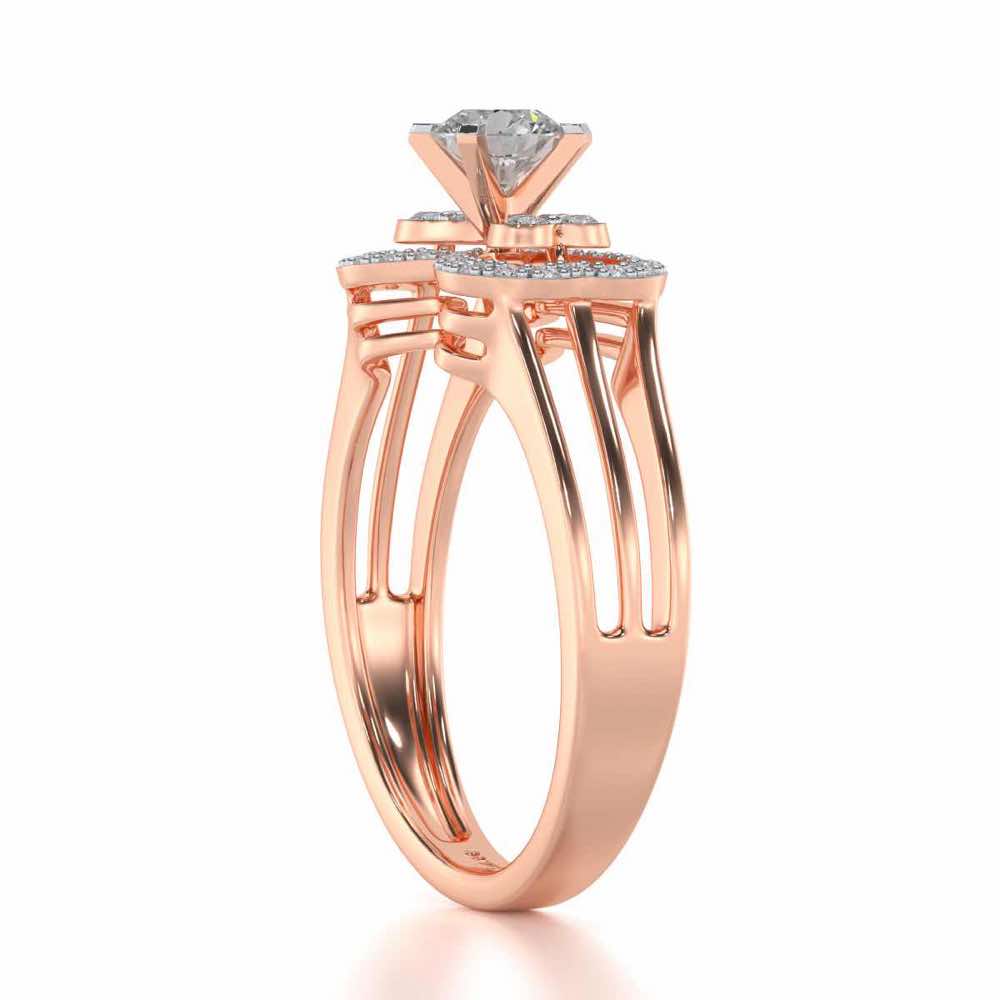 Pallavi Solitaire Ring - Rose Gold - Image 3