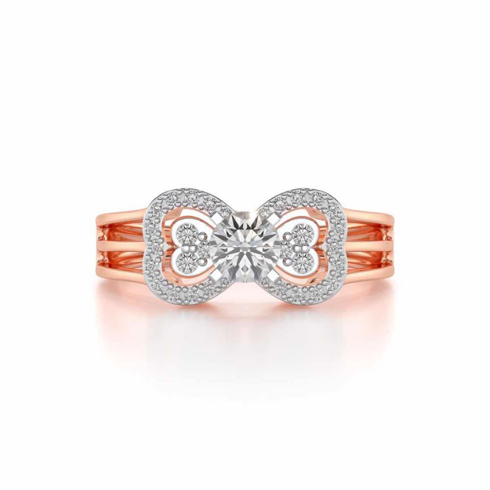 Pallavi Solitaire Ring - Rose Gold - Image 4