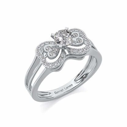 Pallavi Solitaire Ring - White Gold - Image 1