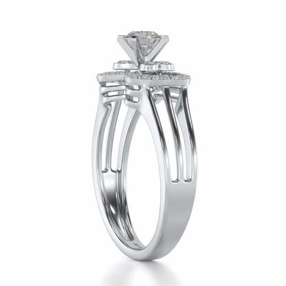 Pallavi Solitaire Ring - White Gold - Image 3