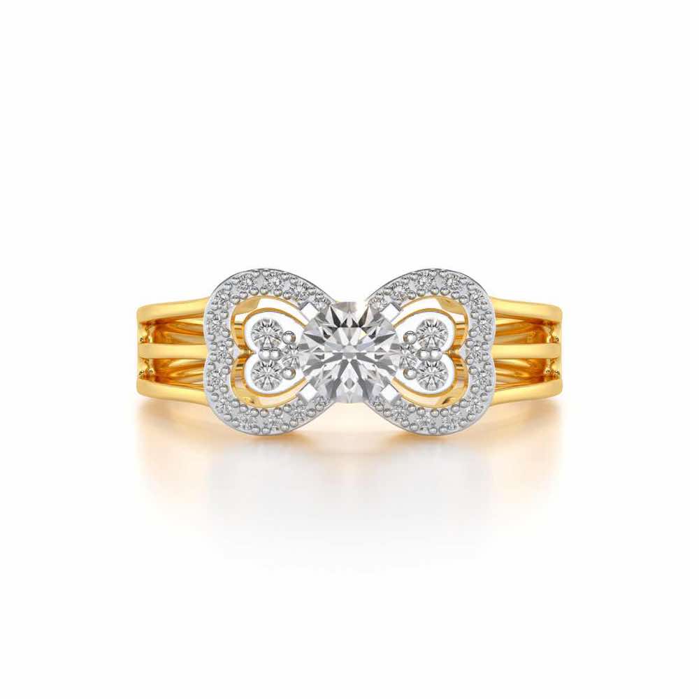 Pallavi Solitaire Ring - Yellow Gold - Image 4