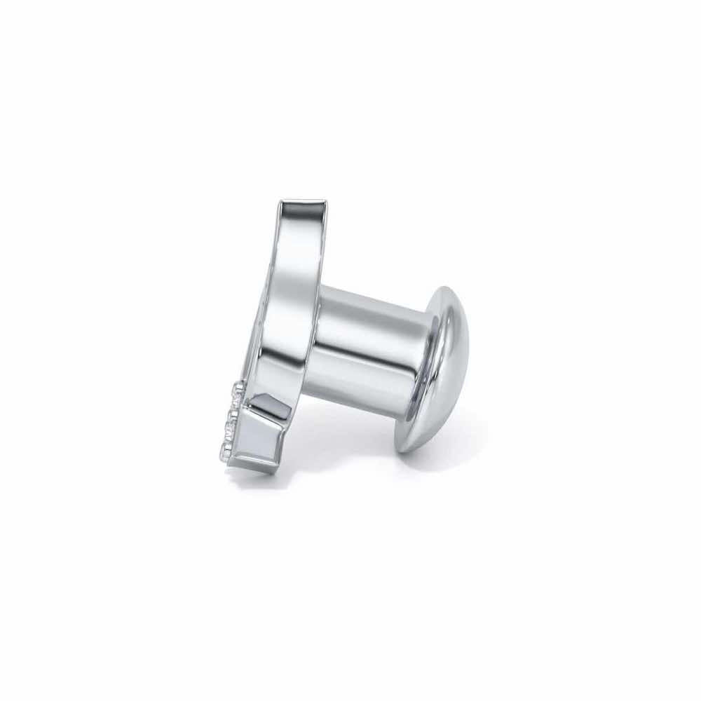 Paan Silver Watch Pin - White Gold - Image 4