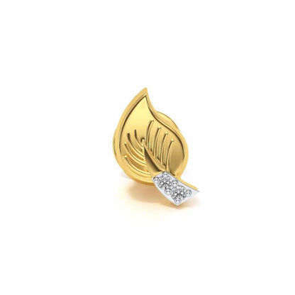 Paan Silver Watch Pin - Yellow Gold - Image 2