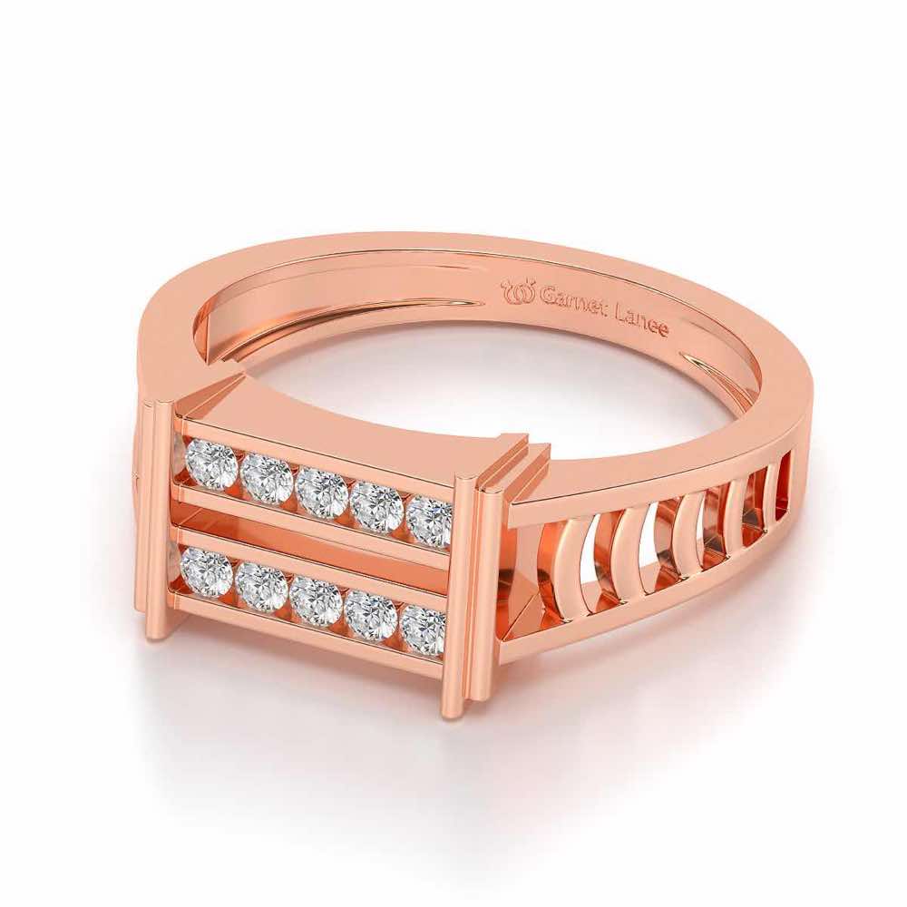 Pageant Ring For Men - Rose Gold - Image 2