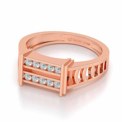 Pageant Ring For Men - Rose Gold - Image 2