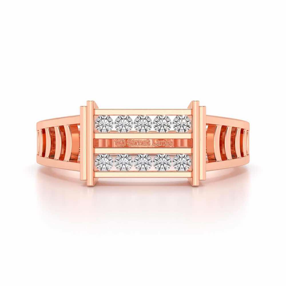 Pageant Ring For Men - Rose Gold - Image 4