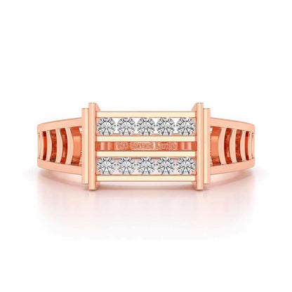 Pageant Ring For Men - Rose Gold - Image 4
