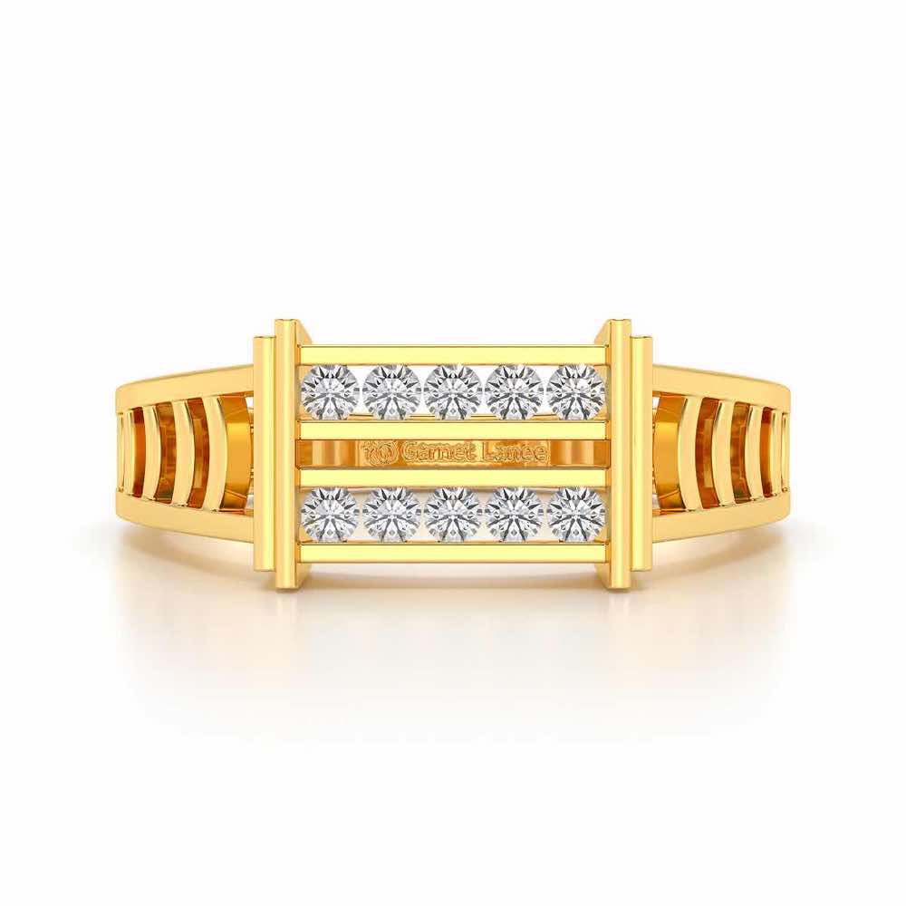 Pageant Ring For Men - Yellow Gold - Image 4