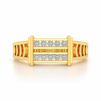 Pageant Ring For Men - Yellow Gold - Image 4