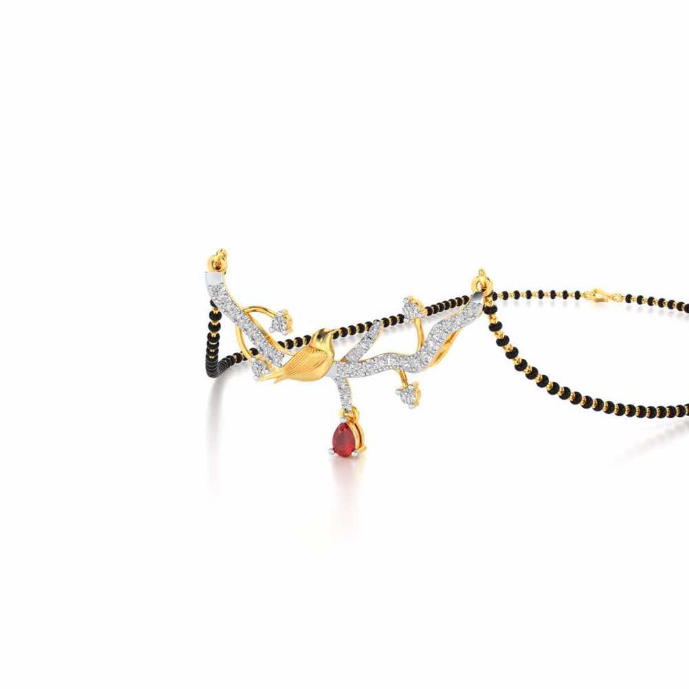 Pakshi Silver Mangasutra - Yellow Gold - Image 2