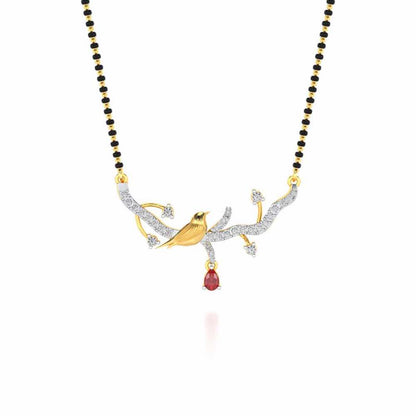 Pakshi Silver Mangasutra - Yellow Gold - Image 3