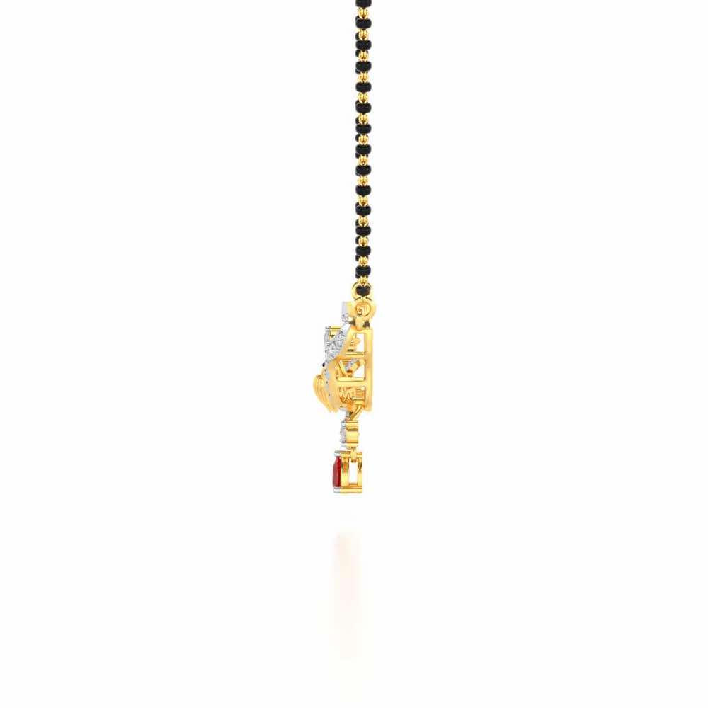 Pakshi Silver Mangasutra - Yellow Gold - Image 4