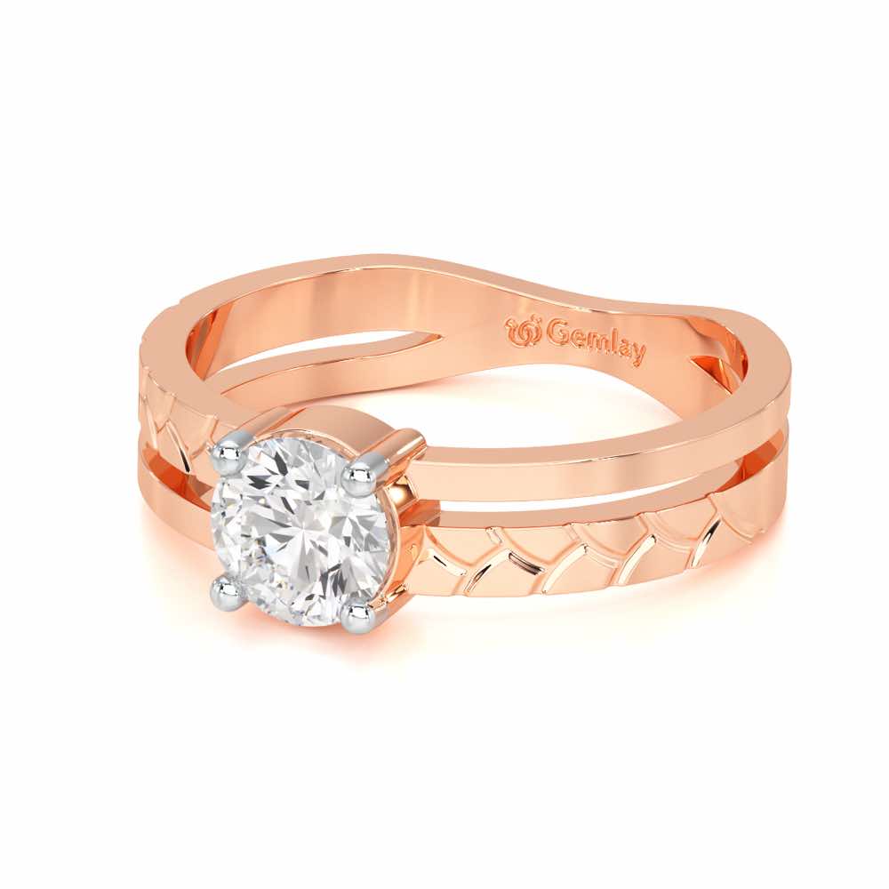 Palatial Solitaire Ring - Rose Gold - Image 2