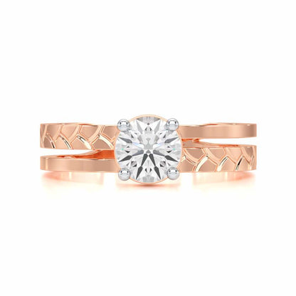 Palatial Solitaire Ring - Rose Gold - Image 4
