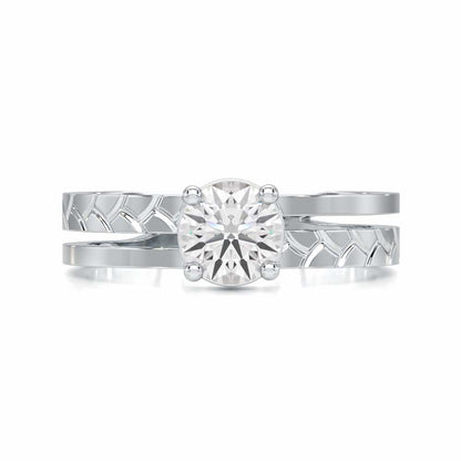 Palatial Solitaire Ring - White Gold - Image 4