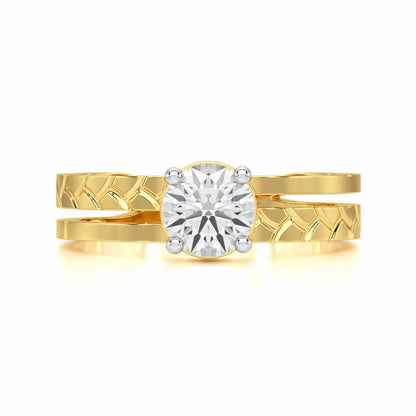 Palatial Solitaire Ring - Yellow Gold - Image 4