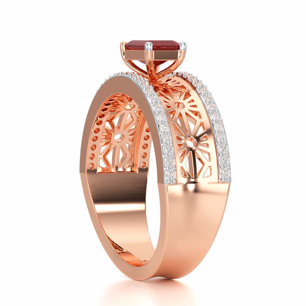 Panache Silver Ring - Rose Gold - Image 3