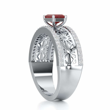 Panache Silver Ring - White Gold - Image 3