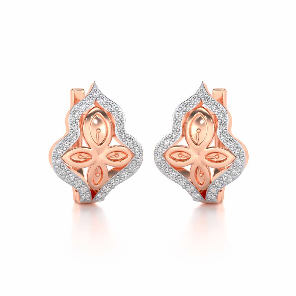 Panache Leaf Silver Bali - Rose Gold - Image 1