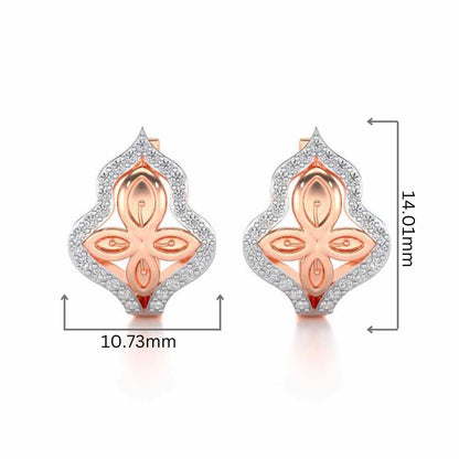 Panache Leaf Silver Bali - Rose Gold - Image 2