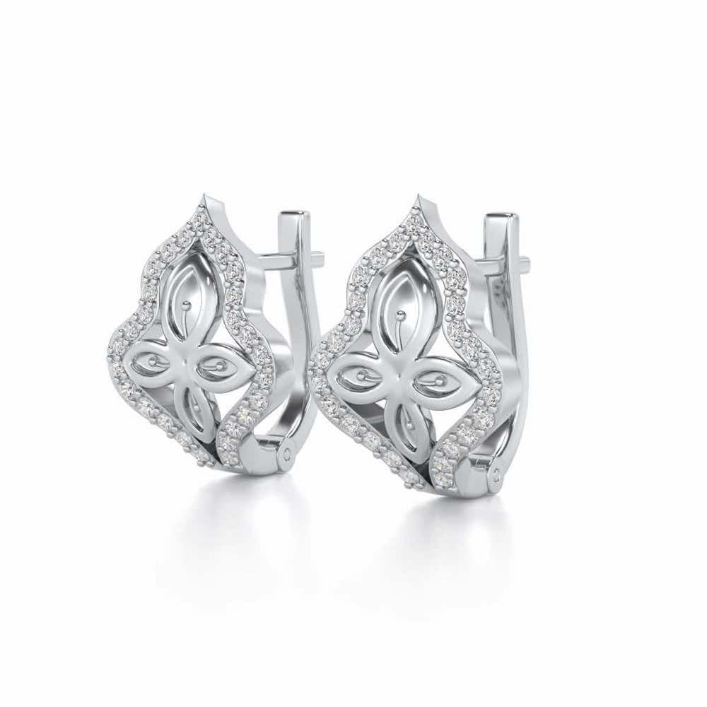 Panache Leaf Silver Bali - White Gold - Image 3
