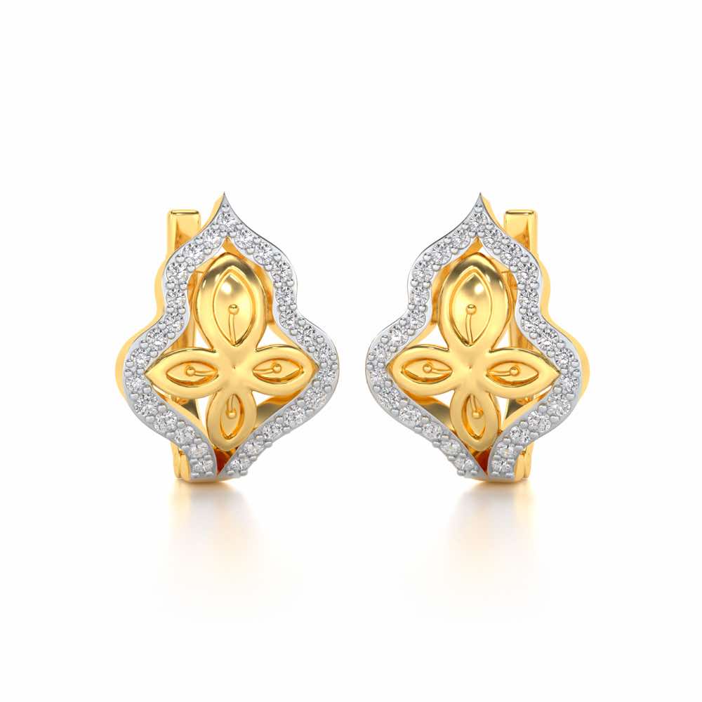 Panache Leaf Silver Bali - Yellow Gold - Image 1