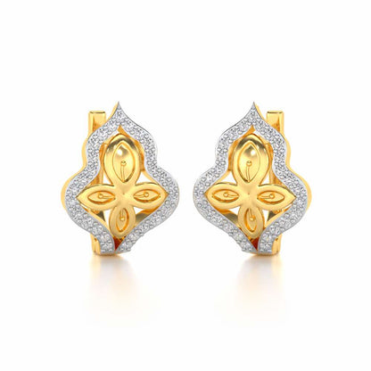 Panache Leaf Silver Bali - Yellow Gold - Image 1