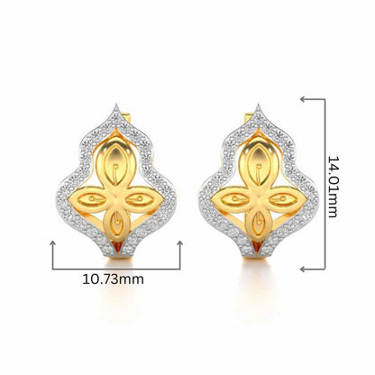 Panache Leaf Silver Bali - Yellow Gold - Image 2