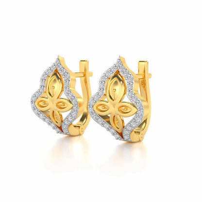 Panache Leaf Silver Bali - Yellow Gold - Image 3