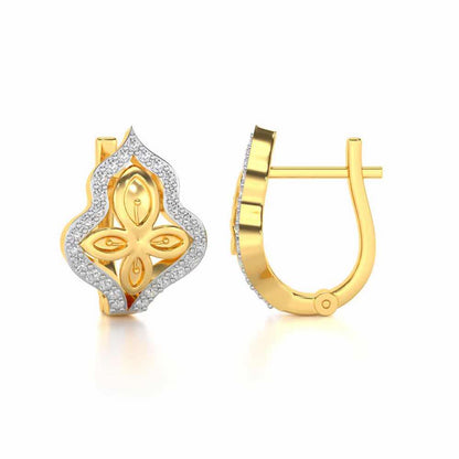 Panache Leaf Silver Bali - Yellow Gold - Image 4