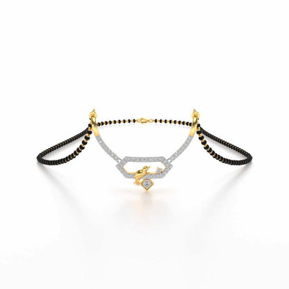 Panchi Silver Mangasutra - Yellow Gold - Image 1
