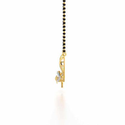 Panchi Silver Mangasutra - Yellow Gold - Image 4